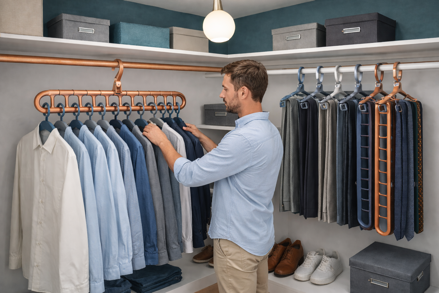 Stress-free mornings . Easy outfit selection . Organized wardrobe